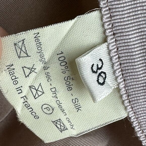 lanvin paris raw hem light pink 100% silk blazer coat size 36 - Picture 9 of 16